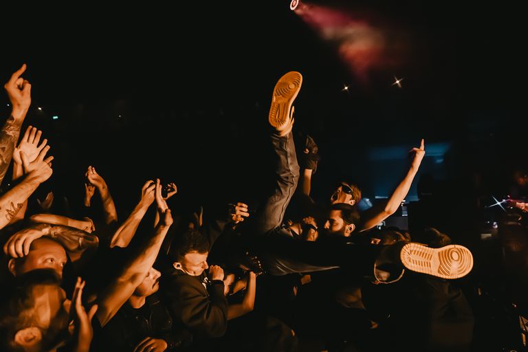Parkway Drive performing live in Adelaide at Hindley Street Music Hall
